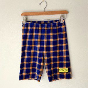 MadeMe blue velour bike shorts